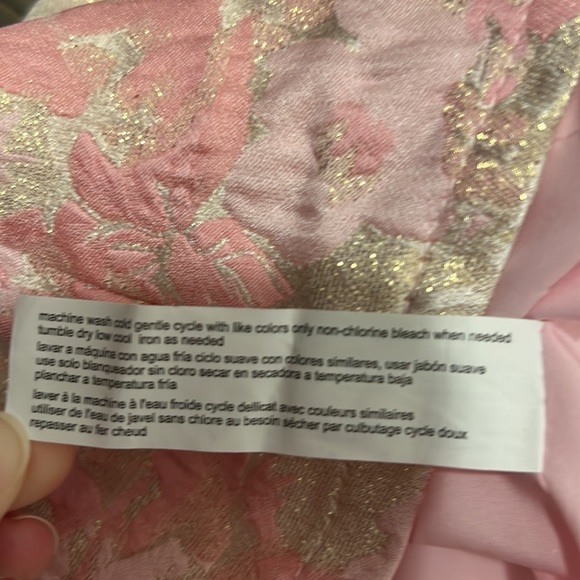 NWT Eloquii Metallic Floral Brocade Mini Skirt, Sz 16 - Picture 8 of 8